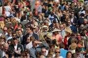29 June 2013; Spectators during the days racing. Curragh Racecourse, The Curragh, Co. Kildare. Picture credit: Diarmuid Greene / SPORTSFILE