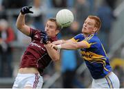 29 June 2013; Gary O'Donnell, Galway, in action against George Hannigan, Tipperary. GAA Football All-Ireland Senior Championship, Round 1, Galway v Tipperary, Pearse Stadium, Galway. Picture credit: Ray Ryan / SPORTSFILE