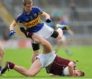 29 June 2013; Gary O'Donnell, Galway, in action against Brian Fox, Tipperary. GAA Football All-Ireland Senior Championship, Round 1, Galway v Tipperary, Pearse Stadium, Galway. Picture credit: Ray Ryan / SPORTSFILE
