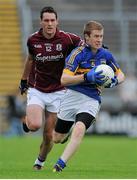 29 June 2013; Brian Fox, Tipperary, in action against Michael Farragher, Galway,. GAA Football All-Ireland Senior Championship, Round 1, Galway v Tipperary, Pearse Stadium, Galway. Picture credit: Ray Ryan / SPORTSFILE