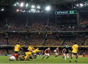 29 June 2013; A general view of the action at the Etihad Stadium. British & Irish Lions Tour 2013, 2nd Test, Australia v British & Irish Lions. Etihad Stadium, Docklands, Melbourne, Australia. Picture credit: Stephen McCarthy / SPORTSFILE