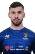 19 February 2020; Robbie McCourt during a Waterford United FC squad portraits session at the Viking Hotel in Waterford. Photo by Matt Browne/Sportsfile