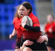 20 February 2020; Alanna Caffrey of North East during the Leinster Rugby U18s Girls Area Blitz at Energia Park in Dublin. Photo by Matt Browne/Sportsfile