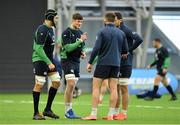 21 February 2020; Ireland players, from left, Ultan Dillane, Jack O’Donoghue, Stuart McCloskey and Max Deegan during squad training at the IRFU High Performance Centre at the Sport Ireland Campus in Dublin. Photo by Seb Daly/Sportsfile