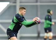 21 February 2020; Jordan Larmour during Ireland Rugby squad training at the IRFU High Performance Centre at the Sport Ireland Campus in Dublin. Photo by Seb Daly/Sportsfile