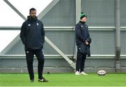 21 February 2020; Former Ireland captain Paul O'Connell, right, and head coach Andy Farrell during Ireland Rugby squad training at the IRFU High Performance Centre at the Sport Ireland Campus in Dublin. Photo by Seb Daly/Sportsfile