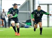 21 February 2020; Peter O'Mahony, left, and Cian Healy during Ireland Rugby squad training at the IRFU High Performance Centre at the Sport Ireland Campus in Dublin. Photo by Seb Daly/Sportsfile