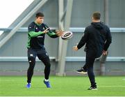 21 February 2020; Dave Heffernan, left, with national scrum coach John Fogarty during Ireland Rugby squad training at the IRFU High Performance Centre at the Sport Ireland Campus in Dublin. Photo by Seb Daly/Sportsfile