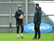 21 February 2020; Jonathan Sexton, left, and head coach Andy Farrell during Ireland Rugby squad training at the IRFU High Performance Centre at the Sport Ireland Campus in Dublin. Photo by Seb Daly/Sportsfile