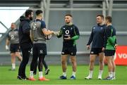 21 February 2020; Head coach Andy Farrell, left, with players Conor Murray, John Cooney, Dave Kilcoyne and Luke McGrath during Ireland Rugby squad training at the IRFU High Performance Centre at the Sport Ireland Campus in Dublin. Photo by Seb Daly/Sportsfile