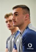 21 February 2020; Rónan Kelleher, right, and Josh van der Flier during an Ireland Rugby press conference at the IRFU High Performance Centre at the Sport Ireland Campus in Dublin. Photo by Seb Daly/Sportsfile