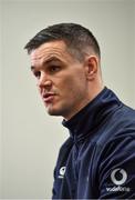 21 February 2020; Jonathan Sexton during an Ireland Rugby press conference at the IRFU High Performance Centre at the Sport Ireland Campus in Dublin. Photo by Seb Daly/Sportsfile