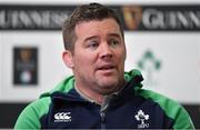 21 February 2020; National scrum coach John Fogarty during an Ireland Rugby press conference at the IRFU High Performance Centre at the Sport Ireland Campus in Dublin. Photo by Seb Daly/Sportsfile