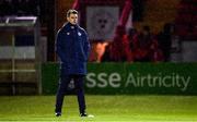 21 February 2020; Shelbourne manager Ian Morris prior to the SSE Airtricity League Premier Division match between Shelbourne and Dundalk at Tolka Park in Dublin. Photo by Harry Murphy/Sportsfile