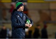 21 February 2020; Ireland head coach Noel McNamara prior to the Six Nations U20 Rugby Championship match between England and Ireland at Franklin’s Gardens in Northampton, England. Photo by Brendan Moran/Sportsfile