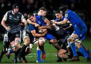 21 February 2020; Scott Penny of Leinster is tackled by Olly Cracknell of Ospreys during the Guinness PRO14 Round 12 match between Ospreys and Leinster at The Gnoll in Neath, Wales. Photo by Ramsey Cardy/Sportsfile