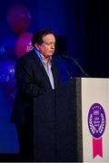 21 February 2020; MC Marty Morrissey speaking during the 2019 LGFA Volunteer of the Year awards night at Croke Park in Dublin.  Photo by Piaras Ó Mídheach/Sportsfile