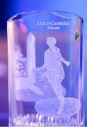21 February 2020; A general view of the Lulu Carroll award during the 2019 LGFA Volunteer of the Year awards night at Croke Park in Dublin.  Photo by Piaras Ó Mídheach/Sportsfile