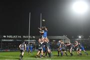 21 February 2020; Scott Fardy of Leinster and Adam Beard of Ospreys contest a line-out during the Guinness PRO14 Round 12 match between Ospreys and Leinster at The Gnoll in Neath, Wales. Photo by Ramsey Cardy/Sportsfile