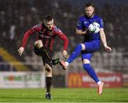 21 February 2020; Michael Barker of Bohemians in action against Kevin O'Connor of Waterford United during the SSE Airtricity League Premier Division match between Waterford and Bohemians at RSC in Waterford. Photo by Matt Browne/Sportsfile