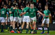 21 February 2020; Brian Deeny of Ireland and his team-mates celebrate after victory over England in the Six Nations U20 Rugby Championship match between England and Ireland at Franklin’s Gardens in Northampton, England. Photo by Brendan Moran/Sportsfile