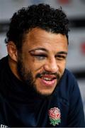 22 February 2020; Courtney Lawes during a press conference after the England Rugby Captain's Run at Twickenham Stadium in London, England. Photo by Brendan Moran/Sportsfile