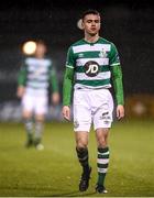 21 February 2020; Dean Williams of Shamrock Rovers during the SSE Airtricity League Premier Division match between Shamrock Rovers and Cork City at Tallaght Stadium in Dublin. Photo by Stephen McCarthy/Sportsfile