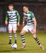 21 February 2020; Aaron McEneff of Shamrock Rovers during the SSE Airtricity League Premier Division match between Shamrock Rovers and Cork City at Tallaght Stadium in Dublin. Photo by Stephen McCarthy/Sportsfile