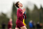 22 February 2020; Donnacha Sammon of Galway SL celebrates after scoring his side's first goal during the U13 SFAI Subway National Plate Final match between Clare SSL and Galway SL at Mullingar Athletic FC in Gainestown, Co. Westmeath. Photo by Seb Daly/Sportsfile