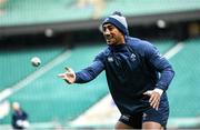 22 February 2020; Bundee Aki during the Ireland Rugby Captain's Run at Twickenham Stadium in London, England. Photo by Ramsey Cardy/Sportsfile