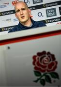 22 February 2020; Devin Toner during an Ireland Rugby press conference at Twickenham Stadium in London, England. Photo by Ramsey Cardy/Sportsfile