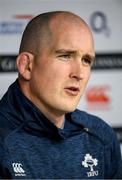 22 February 2020; Devin Toner during an Ireland Rugby press conference at Twickenham Stadium in London, England. Photo by Ramsey Cardy/Sportsfile