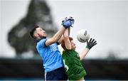 22 February 2020; Ciarán Archer of Dublin in action against James O'Hare of Meath during the Eirgrid Leinster GAA Football U20 Championship Semi-Final match between Dublin and Meath at Parnell Park in Dublin. Photo by David Fitzgerald/Sportsfile