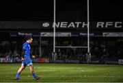 21 February 2020; James Lowe of Leinster during the Guinness PRO14 Round 12 match between Ospreys and Leinster at The Gnoll in Neath, Wales. Photo by Ramsey Cardy/Sportsfile