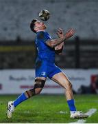 21 February 2020; Hugo Keenan of Leinster during the Guinness PRO14 Round 12 match between Ospreys and Leinster at The Gnoll in Neath, Wales. Photo by Ramsey Cardy/Sportsfile