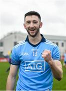 22 February 2020; Ciarán Archer of Dublin celebrates following the Eirgrid Leinster GAA Football U20 Championship Semi-Final match between Dublin and Meath at Parnell Park in Dublin. Photo by David Fitzgerald/Sportsfile