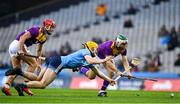 22 February 2020; Aidan Rochford of Wexford is tackled by Daire Gray of Dublin during the Allianz Hurling League Division 1 Group B Round 4 match between Dublin and Wexford at Croke Park in Dublin. Photo by Eóin Noonan/Sportsfile