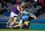 22 February 2020; James Madden of Dublin in action against Matthew O’Hanlon of Wexford during the Allianz Hurling League Division 1 Group B Round 4 match between Dublin and Wexford at Croke Park in Dublin. Photo by Sam Barnes/Sportsfile