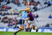 22 February 2020; Damien Reck of Wexford is tackled by David Keogh of Dublin during the Allianz Hurling League Division 1 Group B Round 4 match between Dublin and Wexford at Croke Park in Dublin. Photo by Eóin Noonan/Sportsfile