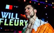 22 February 2020; Will Fleury makes his entrance prior to his welterweight bout against Justin Moore at Bellator 240 in the 3 Arena, Dublin. Photo by David Fitzgerald/Sportsfile