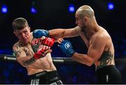 22 February 2020; Georgi Karakhanyan, right, and Paul Redmond during their lightweight bout at Bellator 240 in the 3 Arena, Dublin. Photo by David Fitzgerald/Sportsfile