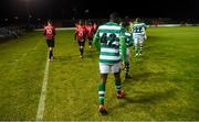 22 February 2020; Shamrock Rovers II and Longford Town players prior to the SSE Airtricity League First Division match between Longford Town and Shamrock Rovers II at Bishopsgate in Longford. Photo by Stephen McCarthy/Sportsfile