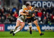 22 February 2020; William Small-Smith of Toyota Cheetahs is tackled by Luke Marshall of Ulster during the Guinness PRO14 Round 12 match between Ulster and Toyota Cheetahs at Kingspan Stadium in Belfast.  Photo by Oliver McVeigh/Sportsfile