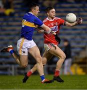 22 February 2020; Cathail O'Mahony of Cork is tackled by Alan Campbell of Tipperary during the Allianz Football League Division 3 Round 4 match between Tipperary and Cork at Semple Stadium in Thurles, Tipperary. Photo by Piaras Ó Mídheach/Sportsfile
