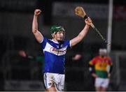 22 February 2020; James Ryan of Laois celebrates after the Allianz Hurling League Division 1 Group B Round 4 match between Laois and Carlow at MW Hire O'Moore Park in Portlaoise, Laois. Photo by Matt Browne/Sportsfile