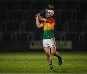 22 February 2020; Martin Kavanagh of Carlow watches his late free against Laois go wide during the Allianz Hurling League Division 1 Group B Round 4 match between Laois and Carlow at MW Hire O'Moore Park in Portlaoise, Laois. Photo by Matt Browne/Sportsfile