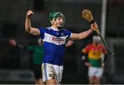 22 February 2020; James Ryan of Laois celebrates after the Allianz Hurling League Division 1 Group B Round 4 match between Laois and Carlow at MW Hire O'Moore Park in Portlaoise, Laois. Photo by Matt Browne/Sportsfile