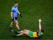 22 February 2020; Michael Murphy of Donegal reacts after a tussle with John Small of Dublin during the Allianz Football League Division 1 Round 4 match between Dublin and Donegal at Croke Park in Dublin. Photo by Harry Murphy/Sportsfile