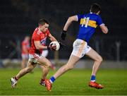 22 February 2020; Seán Powter of Cork in action against Jack Kennedy of Tipperary during the Allianz Football League Division 3 Round 4 match between Tipperary and Cork at Semple Stadium in Thurles, Tipperary. Photo by Piaras Ó Mídheach/Sportsfile
