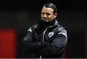 22 February 2020; Longford Town manager Daire Doyle during the SSE Airtricity League First Division match between Longford Town and Shamrock Rovers II at Bishopsgate in Longford. Photo by Stephen McCarthy/Sportsfile
